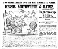 Advertisement for Southworth & Hawes, daguerreotypists, 1848