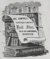 Ad for James Campbell, antiquarian bookshop, c. 1860s