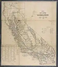 1866 Map of California Land Grants