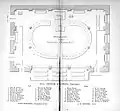 Seating diagram for senators in the State House, 1874