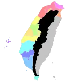 Image 31Administrative units of Taiwan under the Qing dynasty by 1894 (from History of Taiwan)