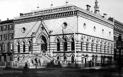 National Academy of Design in New York, (1863–65, now destroyed)