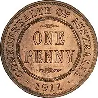 1911 Australian penny