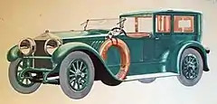 1920 Phianna Town Car from brochure illustrated by Ray Wilcox