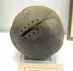 Football used in the 1930 World Cup Final, chosen by the Argentine team and used in the first half.