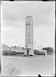 Hastings Clock Tower photographed by E. E. Bradbury in 1936