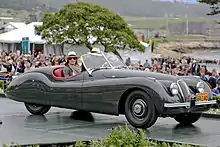 Clark Gable's 1949 Jaguar XK120 Roadster.