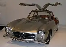 1955 Mercedes-Benz 300SL with its gullwing doors open