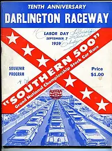 1959 Southern 500 program cover