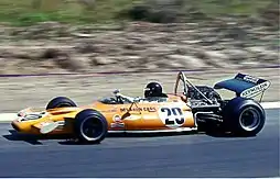 Peter Gethin in a McLaren M19A