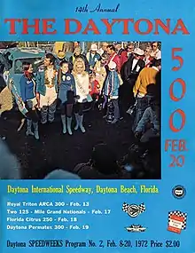 1972 Daytona 500 program cover