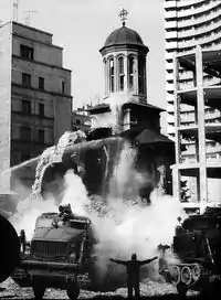 Enei Church was nearly destroyed during the 1977 Vrancea earthquake.