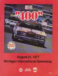 1977 Champion Spark Plug 400 program cover