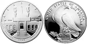 1984 silver dollar