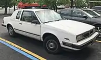 1987 Pontiac 6000 coupé with Landau roof option. This was the last year for this body style.