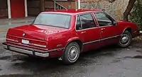 Rear view of 1990-1991 Buick LeSabre Custom sedan