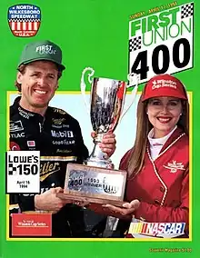 The 1994 First Union 400 program cover, featuring Rusty Wallace.