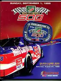 1996 Southern 500 program cover