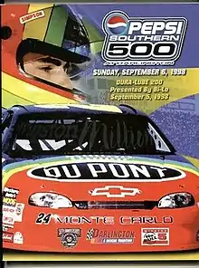 1998 Southern 500 program cover