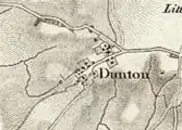 19th-century map of Dunton