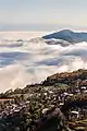 Sea of clouds surrounding Paozhuzhai