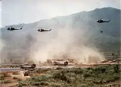 4 April 1968. 1st Cav forces at LZ Stud, the staging area for Operation Pegasus.