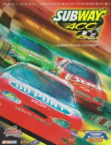 2004 Subway 400 program cover