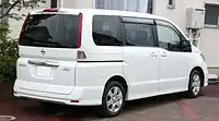 Nissan Serena C25 Highway Star post-facelift rear