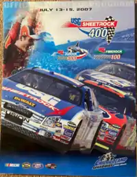 The 2007 USG Sheetrock 400 program cover.