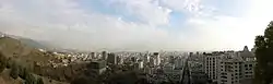 A view of Tehran, in the foreground is the Velenjak neighborhood.