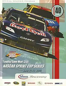 2008 Toyota/Save Mart 350 program cover