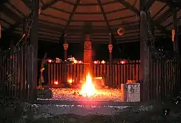 Mazovian temple, NPC during the celebration of the dziady in 2009.