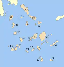 Municipalities of the Cyclades