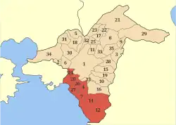 Municipalities of the former Athens prefecture