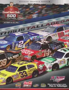 The 2011 Good Sam 500 program cover.