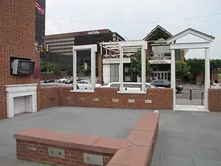 President's House Memorial, looking north.