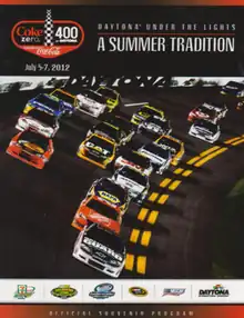 2012 Coke Zero 400 program cover