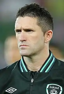 Robbie Keane at an international soccer game in 2013