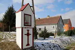 Wayside shrine in Wilamowice Nyskie