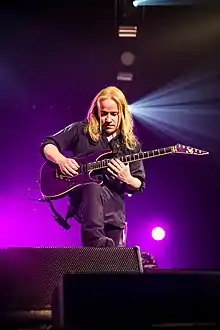 Vuorinen performing in 2015