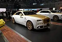 Mansory Wraith 2 front view at the Geneva Motor show, 2016