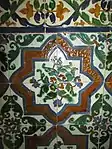 16th-century Sevillan tiles on the lower walls