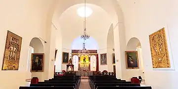 Interior of the church