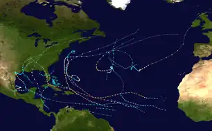 Image 302017 Atlantic hurricane season summary map (from Cyclone)