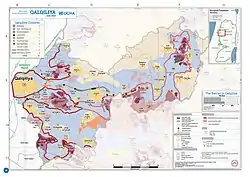 2018 United Nations map of the area, showing the Israeli occupation arrangements in the governorate