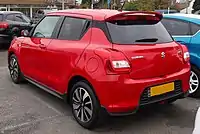 Rear view of Suzuki Swift Attitude (UK)