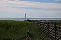 Western end of the fence at the Wadden Sea