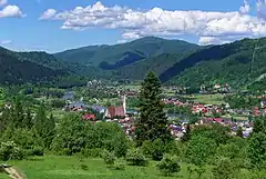 Panorama of Krościenko nad Dunajcem