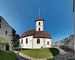 Church seen from within the rampart