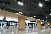 Ceiling in the platform